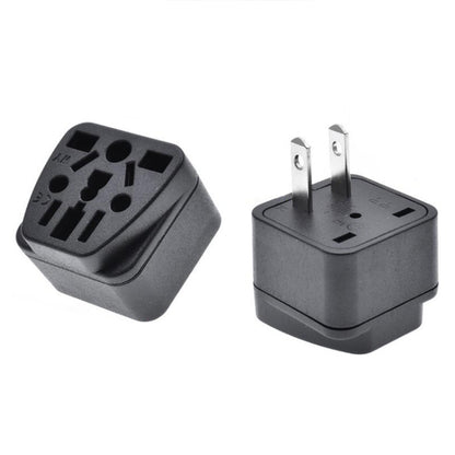 10 PCS WY-6 10A 250V Porous US Conversion Plug, WY-6 Black