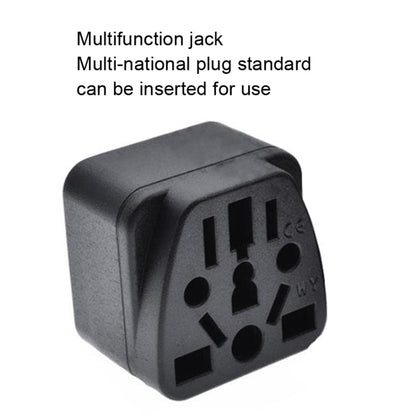 10 PCS WY-6 10A 250V Porous US Conversion Plug, WY-6 Black