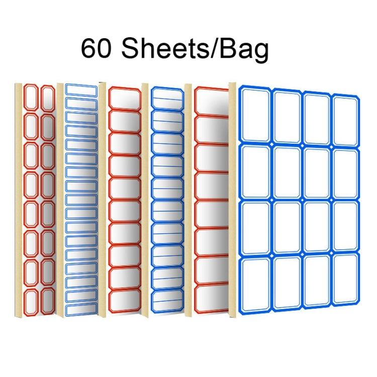 2 Bags Handwritten Self-adhesive Small Label Stickers, 4608 Red 50x28mm, 4608 Blue 50x28mm, 4621 Red 26x15mm, 4621 Blue 26x15mm, 4622 Red 28x20mm, 4622 Blue 28x20mm, 4623 Red 28x20mm, 4623 Blue 28x20mm, 4625 Red 37x25mm, 4625 Blue 37x25mm              ...