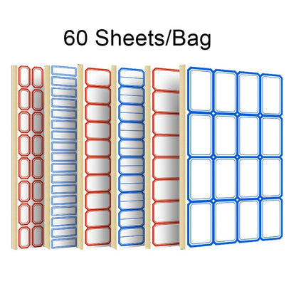 2 Bags Handwritten Self-adhesive Small Label Stickers, 4608 Red 50x28mm, 4608 Blue 50x28mm, 4621 Red 26x15mm, 4621 Blue 26x15mm, 4622 Red 28x20mm, 4622 Blue 28x20mm, 4623 Red 28x20mm, 4623 Blue 28x20mm, 4625 Red 37x25mm, 4625 Blue 37x25mm              ...