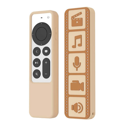 Silicone Remote Controller Waterproof Anti-Slip Protective Cover For Apple TV 4K 2021, (Black), (Gray White), (Luminous Color), (Brown)