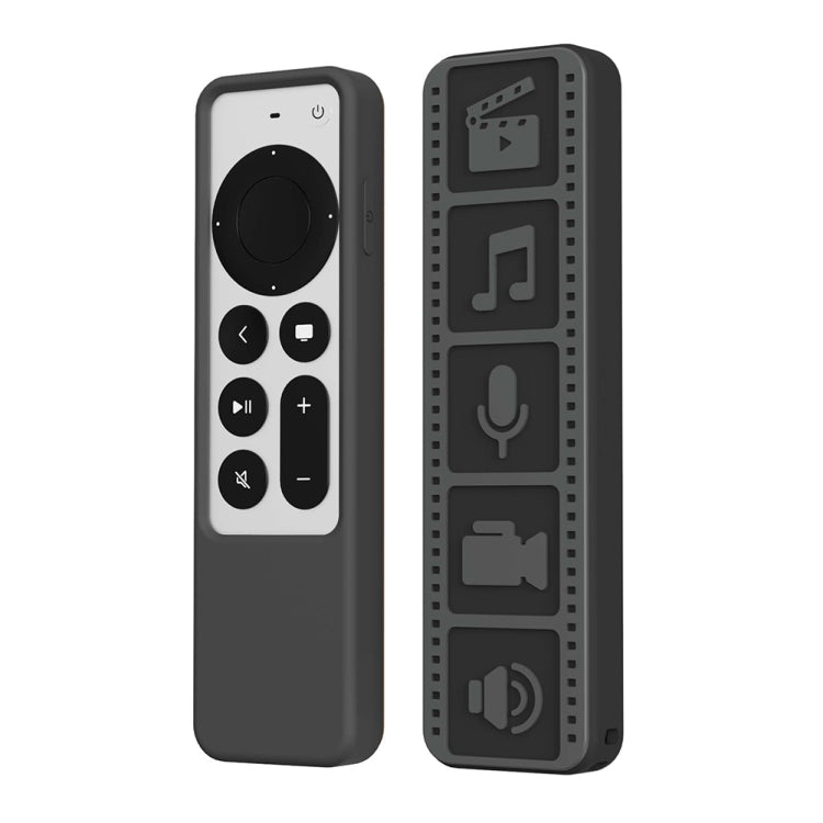 Silicone Remote Controller Waterproof Anti-Slip Protective Cover For Apple TV 4K 2021, (Black), (Gray White), (Luminous Color), (Brown)