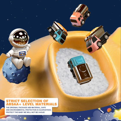 Jouets de train avec pistes de fusée spatiale pour enfants, aventure mécanique, style : modèle de fusée avec 3 véhicules, modèle de radar avec 3 véhicules