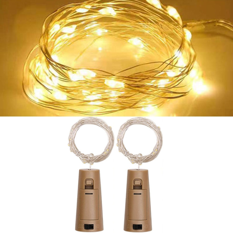 LED Wine Cork Christmas Decorative String Lights, Spec:, 1m 10 lights, 2m 20 lights