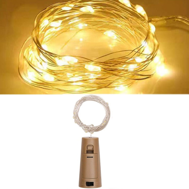 LED Wine Cork Christmas Decorative String Lights, Spec:, 1m 10 lights, 2m 20 lights