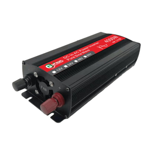 Convertidor de potencia Gurxun de 4000 W para coche y hogar, inversor de onda sinusoidal (12 V a 220 V, 24 V a 220 V, 48 V a 220 V, 60 V a 220 V)