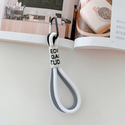 5 PCS Mobile Phone Case Fluorescent Lanyard Cellphone Wrist Rope, White and Blue, Black and White, Orange and Blue, White Red, Orange Yellow, Blue Green, Dark Blue, White Purple