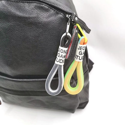 5 PCS Mobile Phone Case Fluorescent Lanyard Cellphone Wrist Rope, White and Blue, Black and White, Orange and Blue, White Red, Orange Yellow, Blue Green, Dark Blue, White Purple