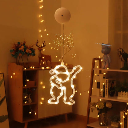 Christmas Decoration LED Sucker Festive Atmosphere Hanging Light