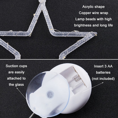 Christmas Decoration LED Sucker Festive Atmosphere Hanging Light