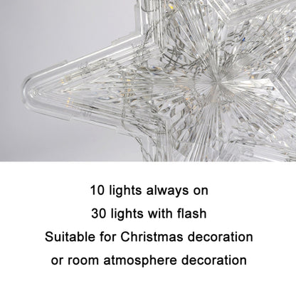 Christmas Tree Top Light LED Glowing Star Lights, Size:, Small Battery Model, Large Battery Model, Small EU Plug, Large EU Plug