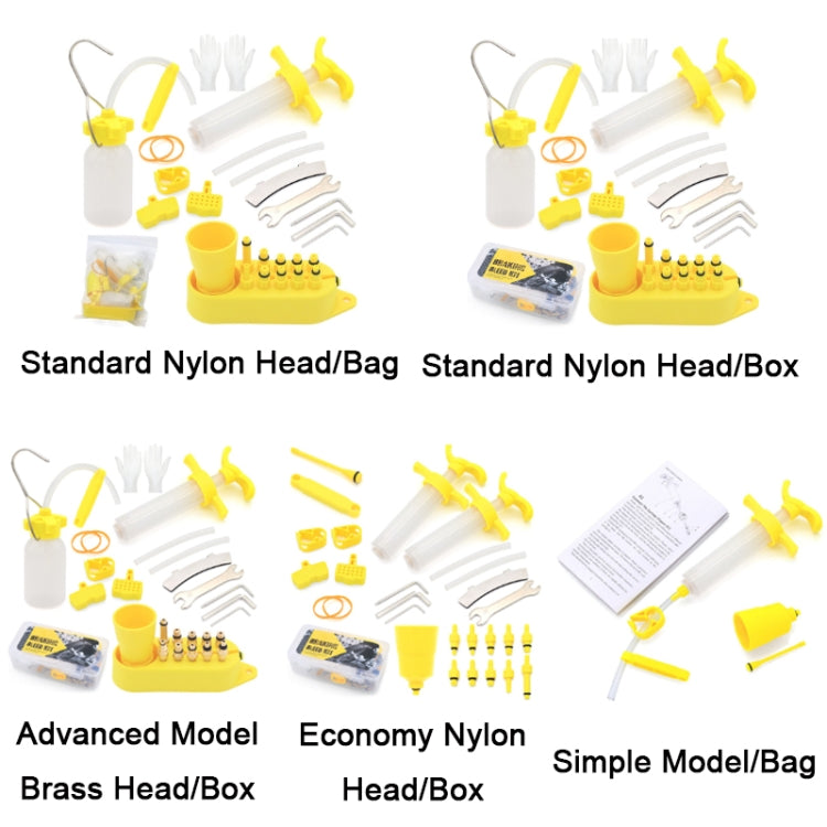 Mountain Bike Oil Dish Oil Filling Tool, Specification:, Standard Nylon Head/Bag, Standard Nylon Head/Box, Advanced Model Brass Head/Box, Economy Nylon Head/Box, Simple Model/Bag