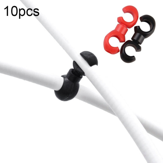 10 unidades de hebillas para cable de cambio de bicicleta tipo esposas