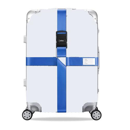 Luggage Reinforcement Straps Fixed Protective Rope With Combination Lock, Red, Blue, Black, Khaki, Purple, Orange, Customs Lock Red, Customs Lock Blue, Customs Lock Black, Customs Lock Khaki, Rainbow