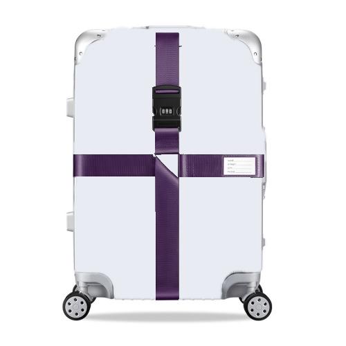 Luggage Reinforcement Straps Fixed Protective Rope With Combination Lock, Red, Blue, Black, Khaki, Purple, Orange, Customs Lock Red, Customs Lock Blue, Customs Lock Black, Customs Lock Khaki, Rainbow