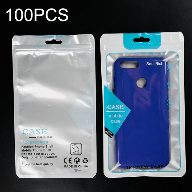100PCS Phone Case Translucent Yin Yang Self-sealing Packaging Bag, 12x21cm(Blue), 12x21cm(Green), 12x21cm(Yellow), 12x21cm(Black), 12x21cm(Red)
