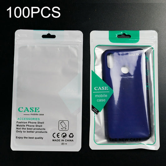 100 قطعة من حافظات الهاتف الشفافة من نوع يين يانغ، أكياس تغليف ذاتية الغلق