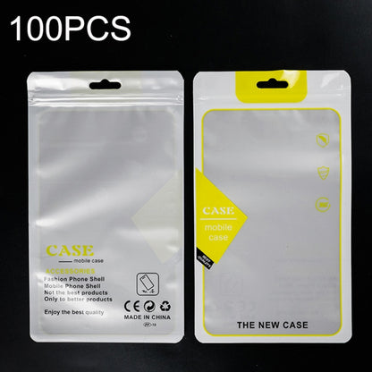 100PCS Phone Case Translucent Yin Yang Self-sealing Packaging Bag, 12x21cm(Blue), 12x21cm(Green), 12x21cm(Yellow), 12x21cm(Black), 12x21cm(Red)