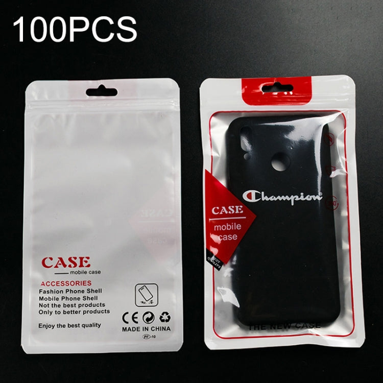100PCS Phone Case Translucent Yin Yang Self-sealing Packaging Bag, 12x21cm(Blue), 12x21cm(Green), 12x21cm(Yellow), 12x21cm(Black), 12x21cm(Red)