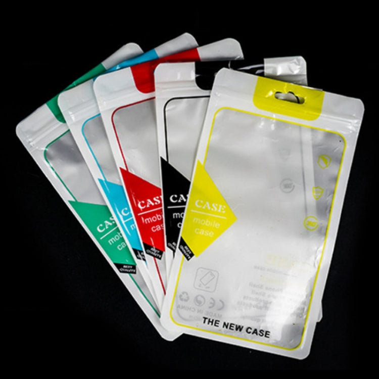 100PCS Phone Case Translucent Yin Yang Self-sealing Packaging Bag, 12x21cm(Blue), 12x21cm(Green), 12x21cm(Yellow), 12x21cm(Black), 12x21cm(Red)