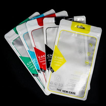 100PCS Phone Case Translucent Yin Yang Self-sealing Packaging Bag, 12x21cm(Blue), 12x21cm(Green), 12x21cm(Yellow), 12x21cm(Black), 12x21cm(Red)