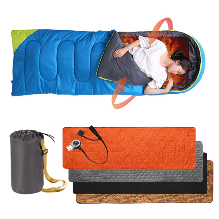 Winter Outdoor Camping Smart Portable Heating Sleeping Pad, 198x61cm Orange, 198x61cm Black, 198x61cm Gray, 198x61cm Flower