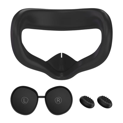 VR Silicone Eye Mask+Lens Protective Cover+Joystick Hat, For Meta Quest 2, Eye Mask+Lens Protective Cover+Joystick Hat (White), Eye Mask+Lens Protective Cover+Joystick Hat (Gray), Eye Mask+Lens Protective Cover+Joystick Hat (Red)                       ...