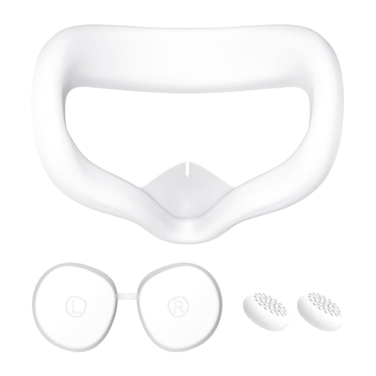 VR Silicone Eye Mask+Lens Protective Cover+Joystick Hat, For Meta Quest 2, Eye Mask+Lens Protective Cover+Joystick Hat (White), Eye Mask+Lens Protective Cover+Joystick Hat (Gray), Eye Mask+Lens Protective Cover+Joystick Hat (Red)                       ...