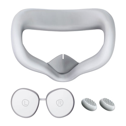 VR Silicone Eye Mask+Lens Protective Cover+Joystick Hat, For Meta Quest 2, Eye Mask+Lens Protective Cover+Joystick Hat (White), Eye Mask+Lens Protective Cover+Joystick Hat (Gray), Eye Mask+Lens Protective Cover+Joystick Hat (Red)                       ...