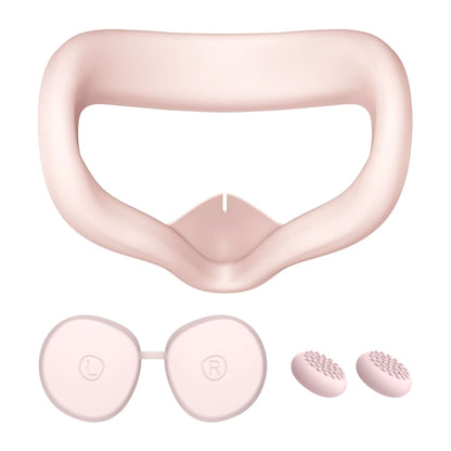 VR Silicone Eye Mask+Lens Protective Cover+Joystick Hat, For Meta Quest 2, Eye Mask+Lens Protective Cover+Joystick Hat (White), Eye Mask+Lens Protective Cover+Joystick Hat (Gray), Eye Mask+Lens Protective Cover+Joystick Hat (Red)                       ...