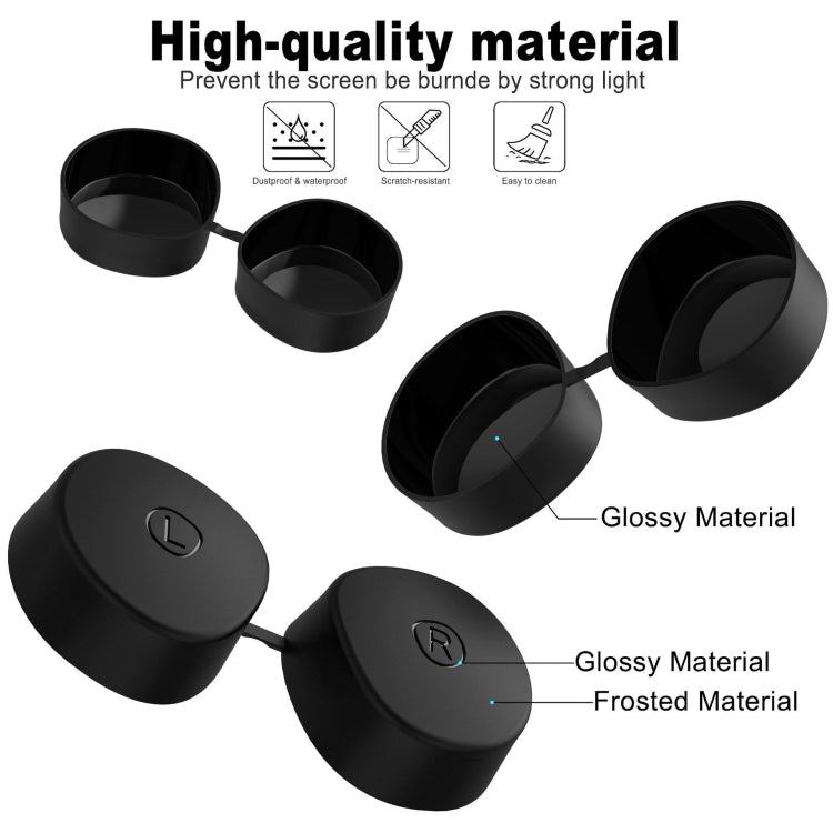 VR Silicone Eye Mask+Lens Protective Cover+Joystick Hat, For Meta Quest 2, Eye Mask+Lens Protective Cover+Joystick Hat (White), Eye Mask+Lens Protective Cover+Joystick Hat (Gray), Eye Mask+Lens Protective Cover+Joystick Hat (Red)                       ...