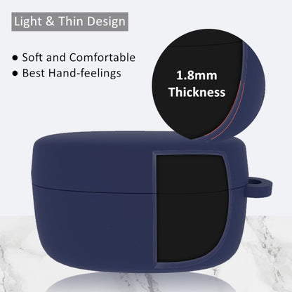 For Jabra Elite75T Sports Bluetooth Headphones Soft Silicone Case with hooks