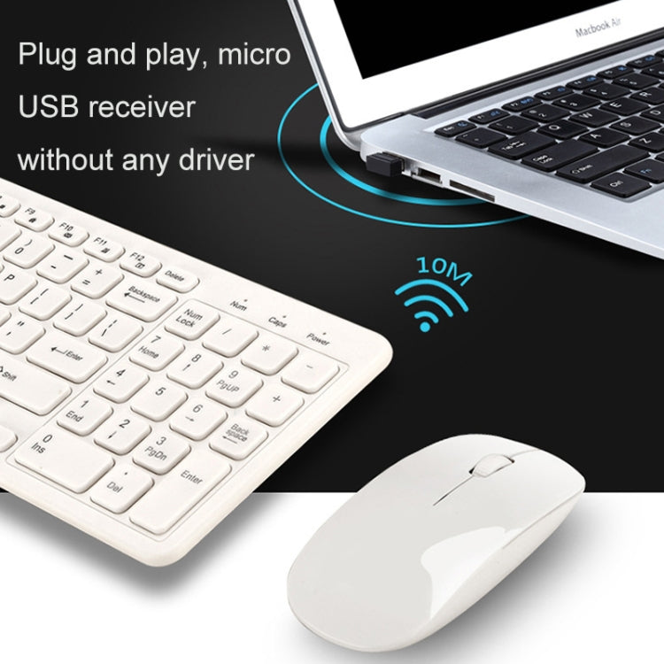 MLD-568 Office Gaming Mute Wireless Mouse Keyboard Set, MLD-568 Blue, MLD-568 Pink, MLD-568 Black, MLD-568 White