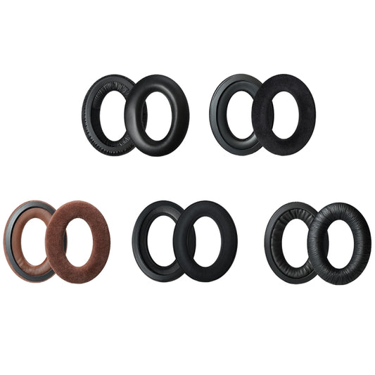2 PCS Headset Earmuffs Sponge Case For Sennheiser PXC450/PXC350/PC350, Spec:, Protein, Black Velvet, Brown Velvet, Frosted Leather, Wrinkled Leather