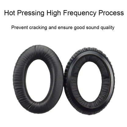 2 PCS Headset Earmuffs Sponge Case For Sennheiser PXC450/PXC350/PC350, Spec:, Protein, Black Velvet, Brown Velvet, Frosted Leather, Wrinkled Leather