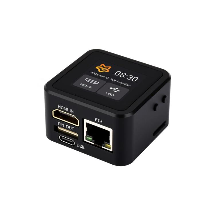 WAVESHARE Luckfox PicoKVM Lightweight IP KVM Remote Management Tool, Basic Version, Full Version (With Case and 1.54inch Display), Full Version+PicoKVM Ext Board