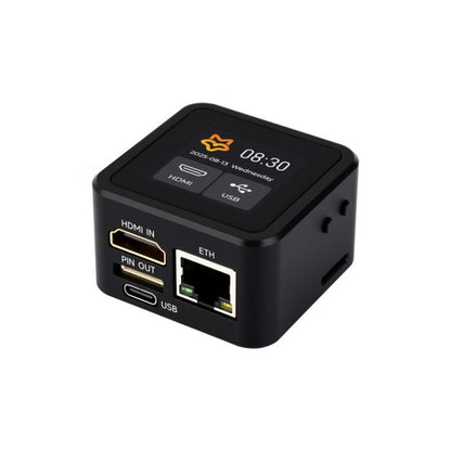WAVESHARE Luckfox PicoKVM Lightweight IP KVM Remote Management Tool, Basic Version, Full Version (With Case and 1.54inch Display), Full Version+PicoKVM Ext Board