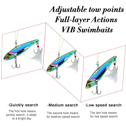 PROBEROS DW559 Colorful VIB Sequenant Far Subsidine Lure Bait, Specification:, 5g, 7g, 12g, 15g, 20g
