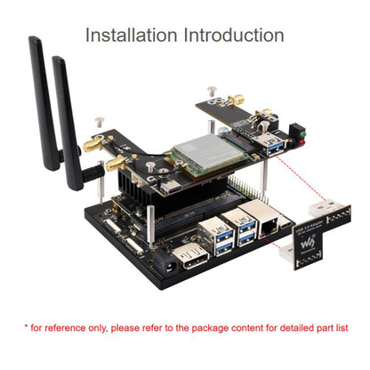 Waveshare SIM7600G-H-M.2 4G Module for Jetson Orin Supports 4G / 3G / 2G Communication And GNSS Positioning, Global Coverage, 32257