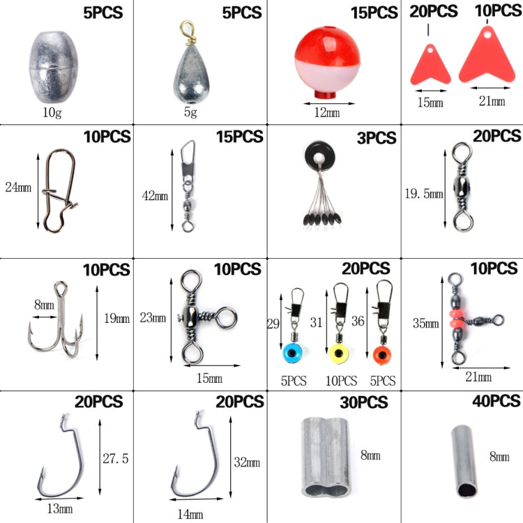 263 PIÈCES / Ensemble T0196 Accessoires de pêche Petite Boule Flottante Engins de pêche en Roche, 263 PIÈCES / Ensemble T0196