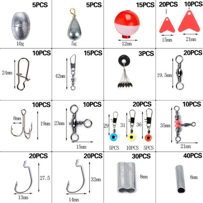 263 PIÈCES / Ensemble T0196 Accessoires de pêche Petite Boule Flottante Engins de pêche en Roche, 263 PIÈCES / Ensemble T0196