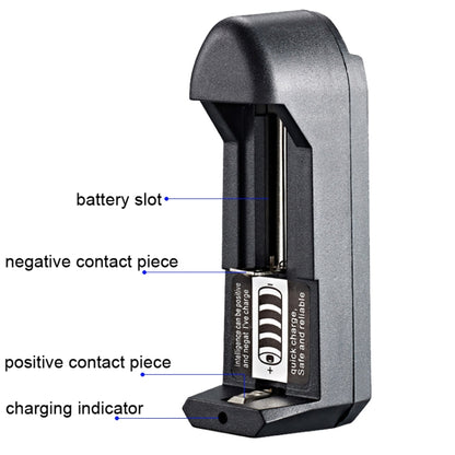 Chargeur de batterie au lithium 18650 BMAX à fente unique et insertion directe, 10 pièces, prise EU à fente unique (noir), prise US à fente unique (noir)