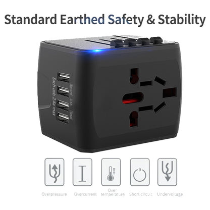 BMAX 199-04U Travel Multifunctional USB Converter 4 USB Universal Socket, BMAX 199-04U Black, BMAX 199-04U Blue
