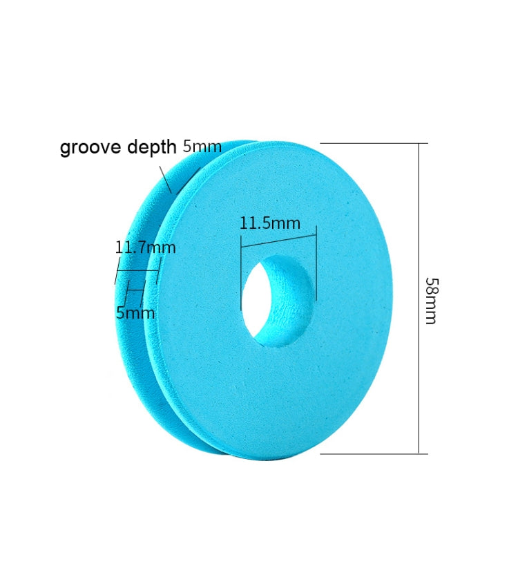 20pcsZX07 Bobine principale en mousse, moulinet renforcé, fournitures de pêche, Bobine principale en mousse bleue, Bobine principale en mousse jaune
