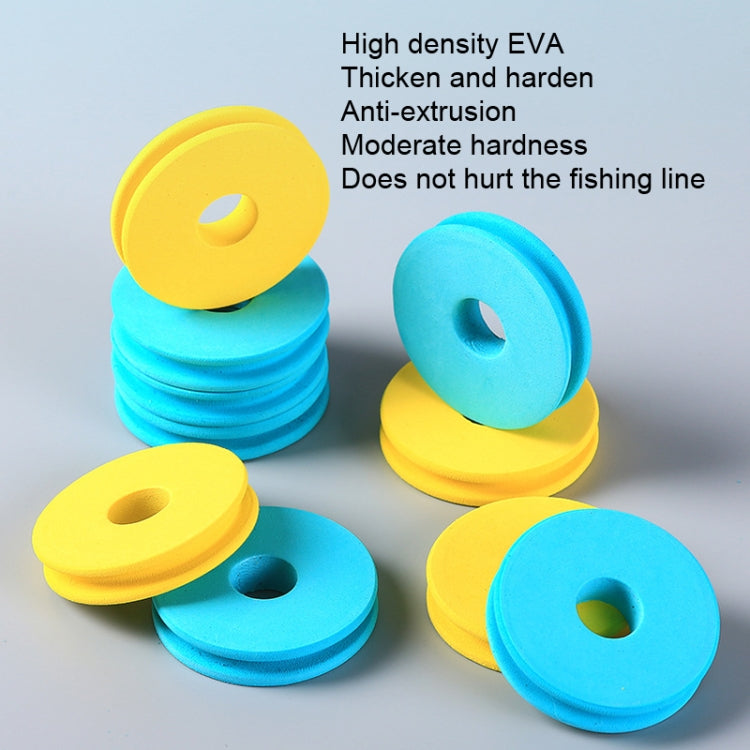 20pcsZX07 Bobine principale en mousse, moulinet renforcé, fournitures de pêche, Bobine principale en mousse bleue, Bobine principale en mousse jaune
