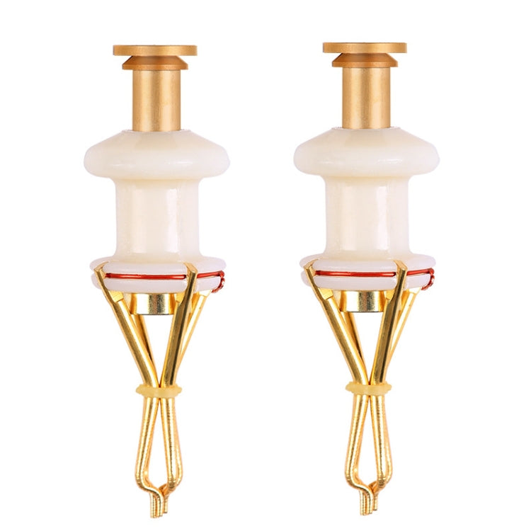 2 PCS KLJ01 Fishing Large Red Worm Clip Rubber Band Ring Particle Bait Clip, Particle Bait