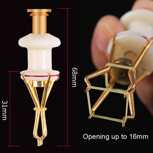 2 PCS KLJ01 Fishing Large Red Worm Clip Rubber Band Ring Particle Bait Clip, Particle Bait