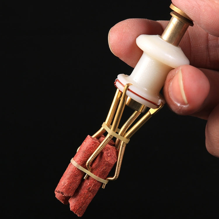2 PCS KLJ01 Fishing Large Red Worm Clip Rubber Band Ring Particle Bait Clip, Particle Bait