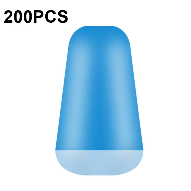 200 pièces DWF01 Silicone Ligne Principale Haricots Anti-emmêlement à 8 Caractères, Taille : Petit 8mm, Moyen 9mm, Grand 10mm