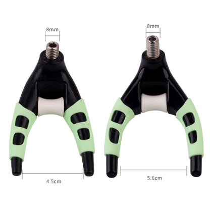 Tête de support de canne à pêche lumineuse détachable en forme de griffe, accessoires de support de tête de canne à pêche, taille : Grande, 5 PETITES pièces, Grande